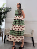 Vestido Antonella Estampado Verde
