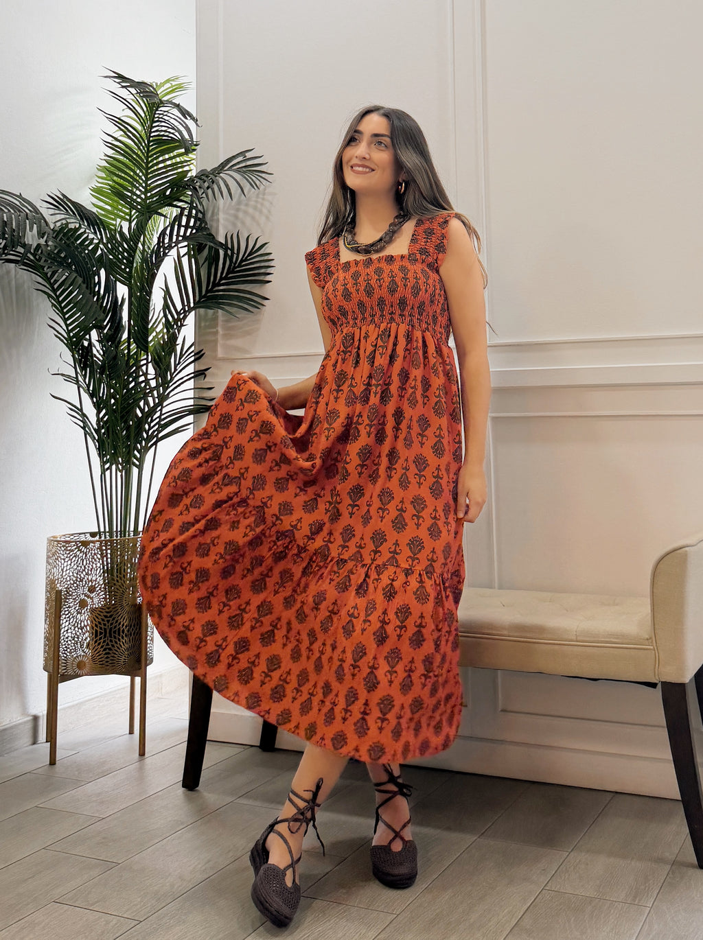 Vestido Lola Naranja