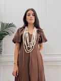 Collar Maxi Vueltas Beige