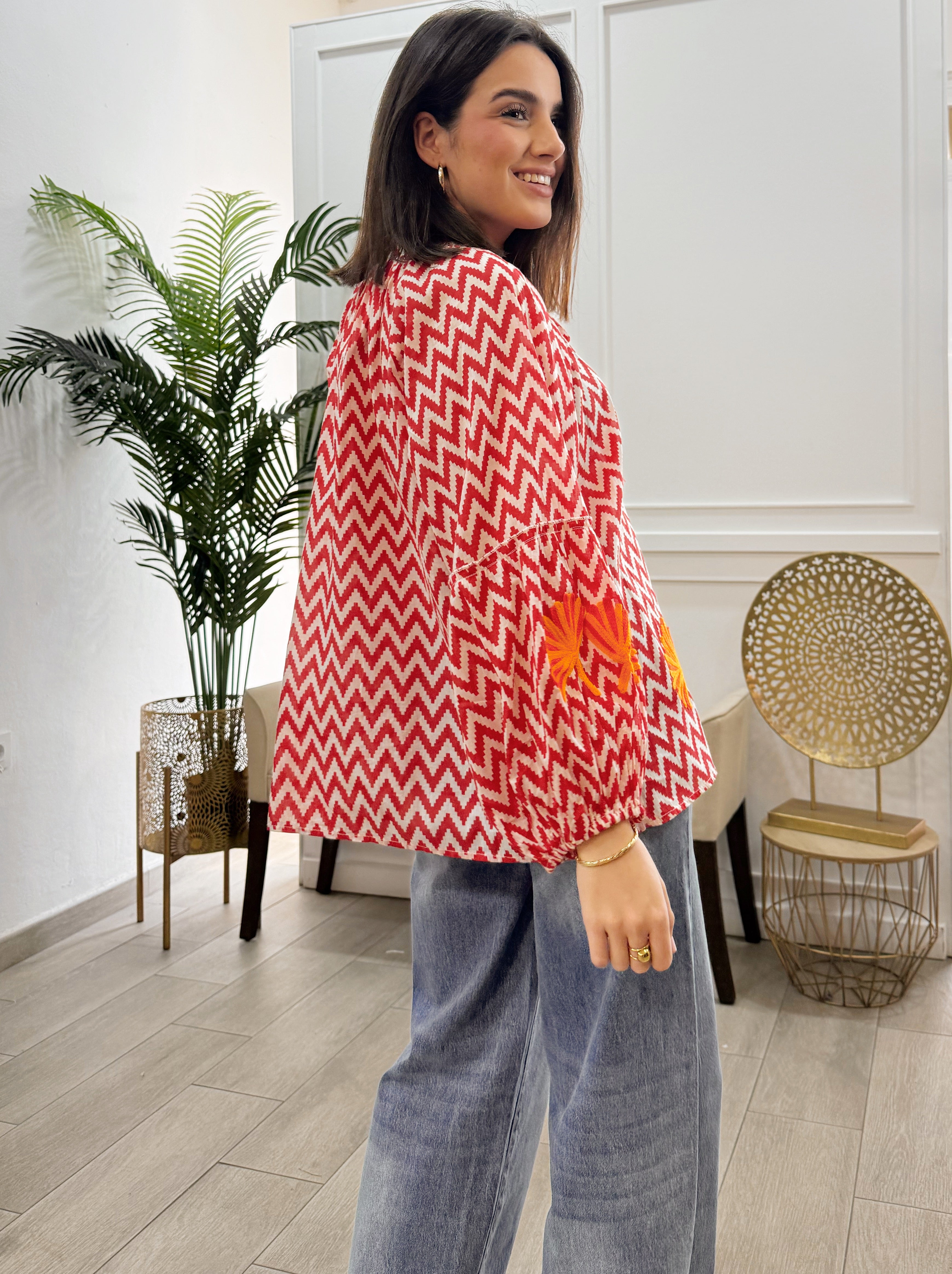 Camisa Beatriz Roja