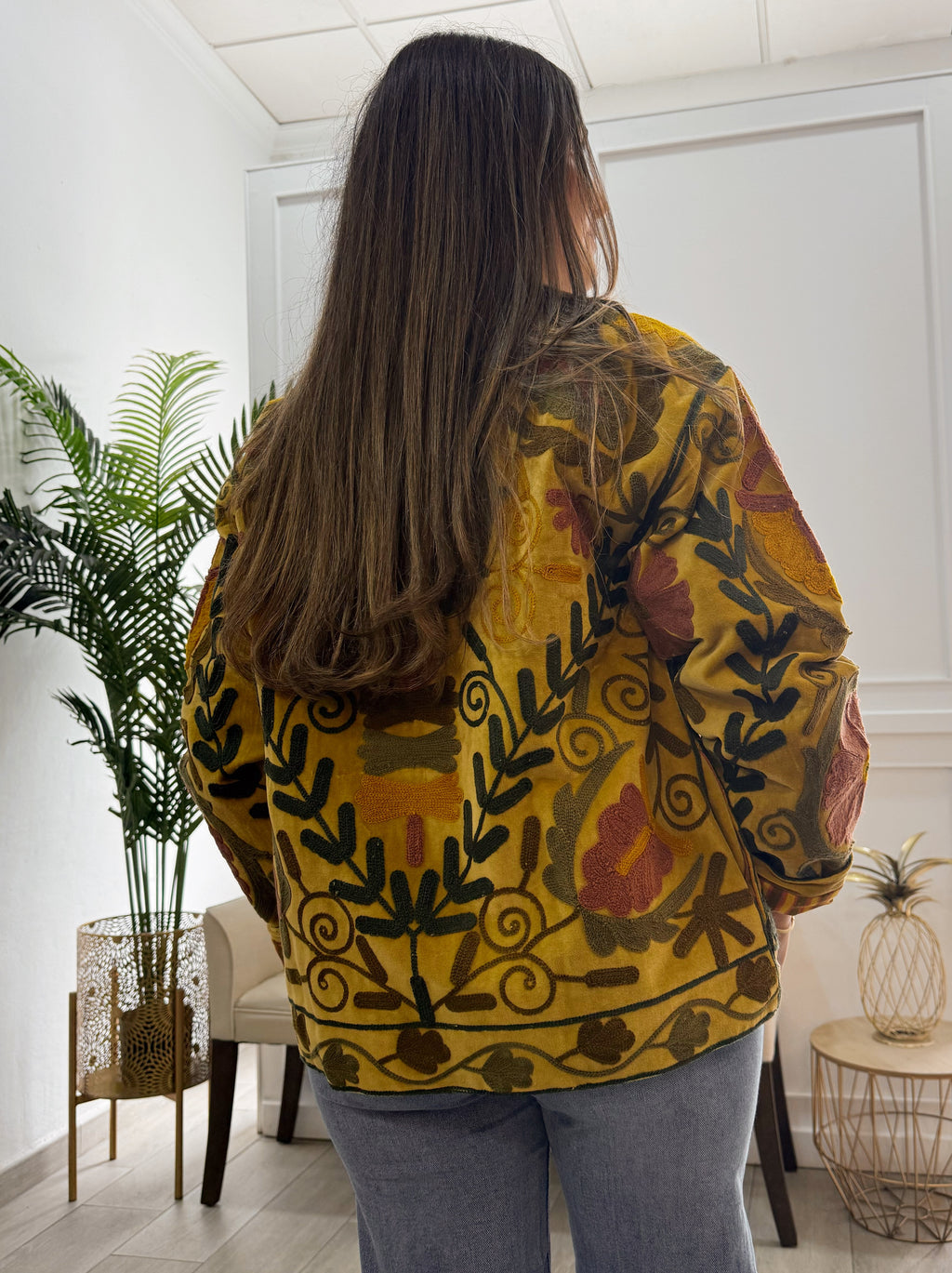 Chaqueta Valentina Mostaza
