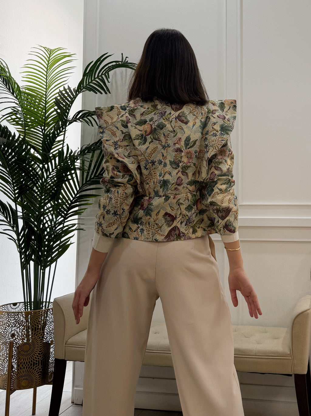 Chaqueta Estampada Volante