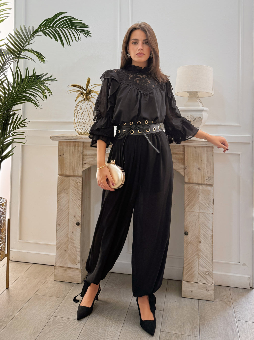 Camisa Carlota Negra