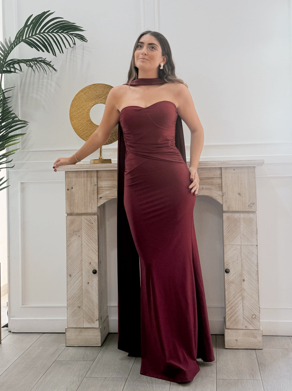 Vestido Carlota Burdeos