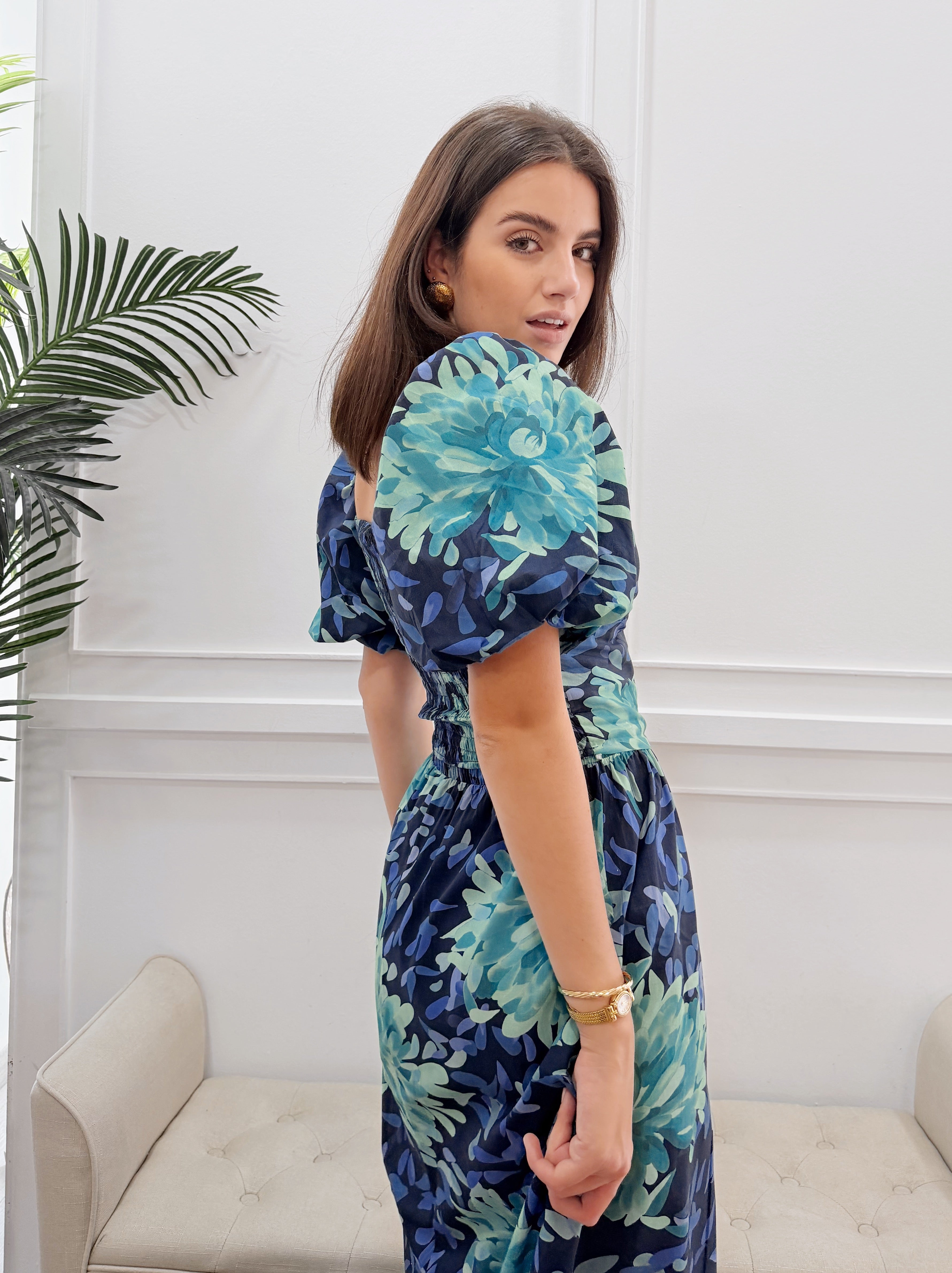 Conjunto Alba Estampado Azul