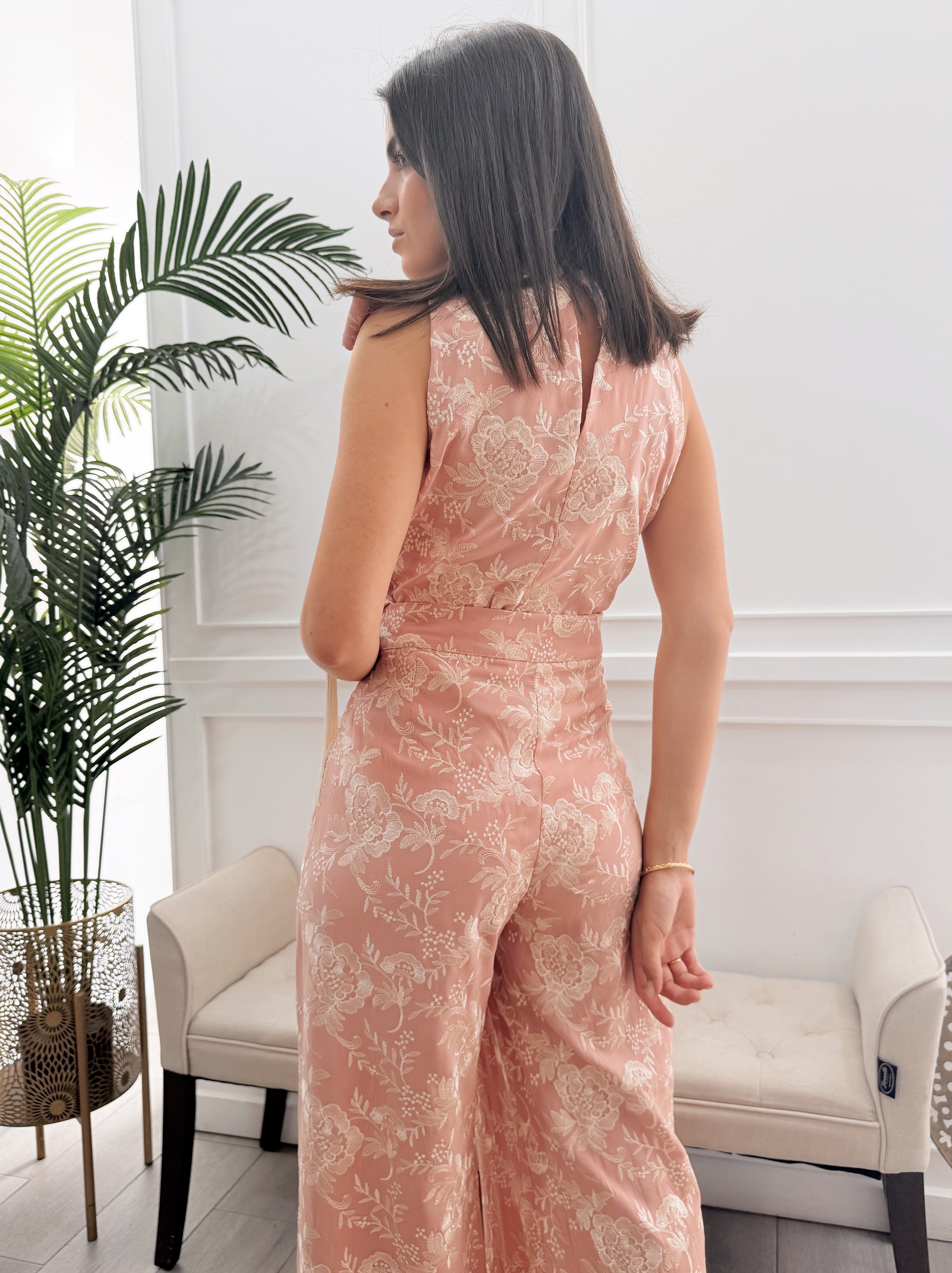 Conjunto Pantalón Tela Bordada