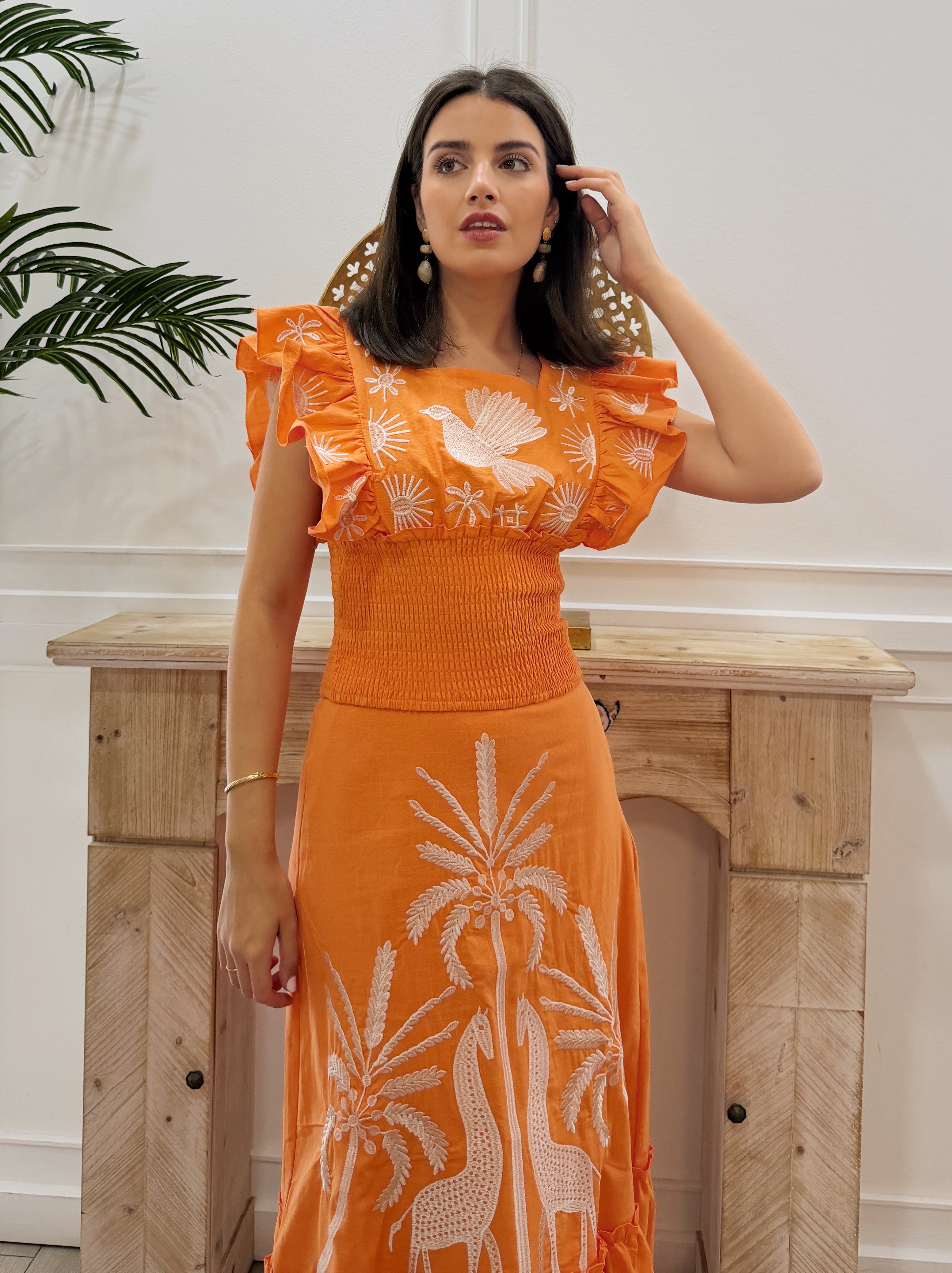Conjunto Africa Naranja
