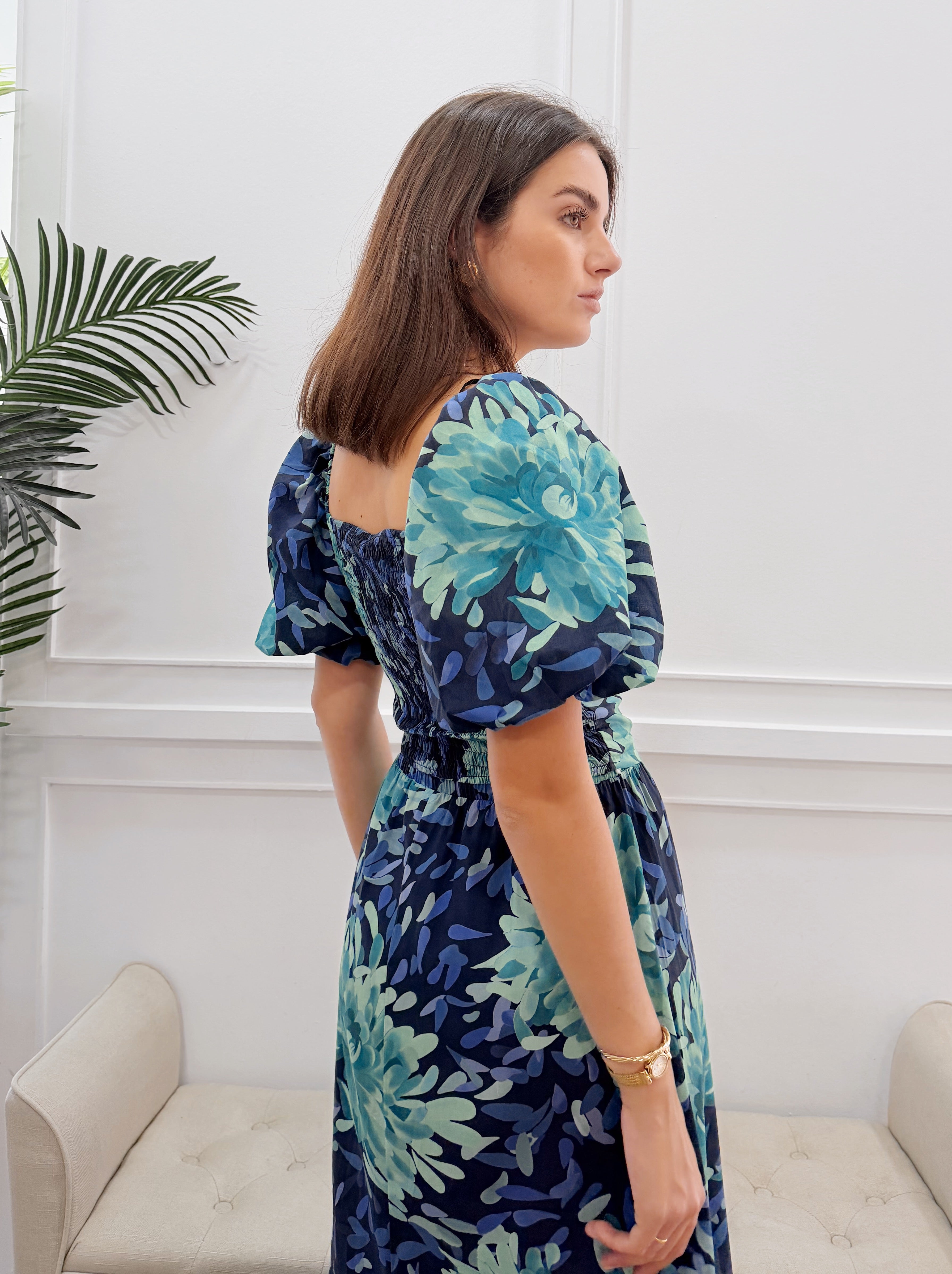 Conjunto Alba Estampado Azul