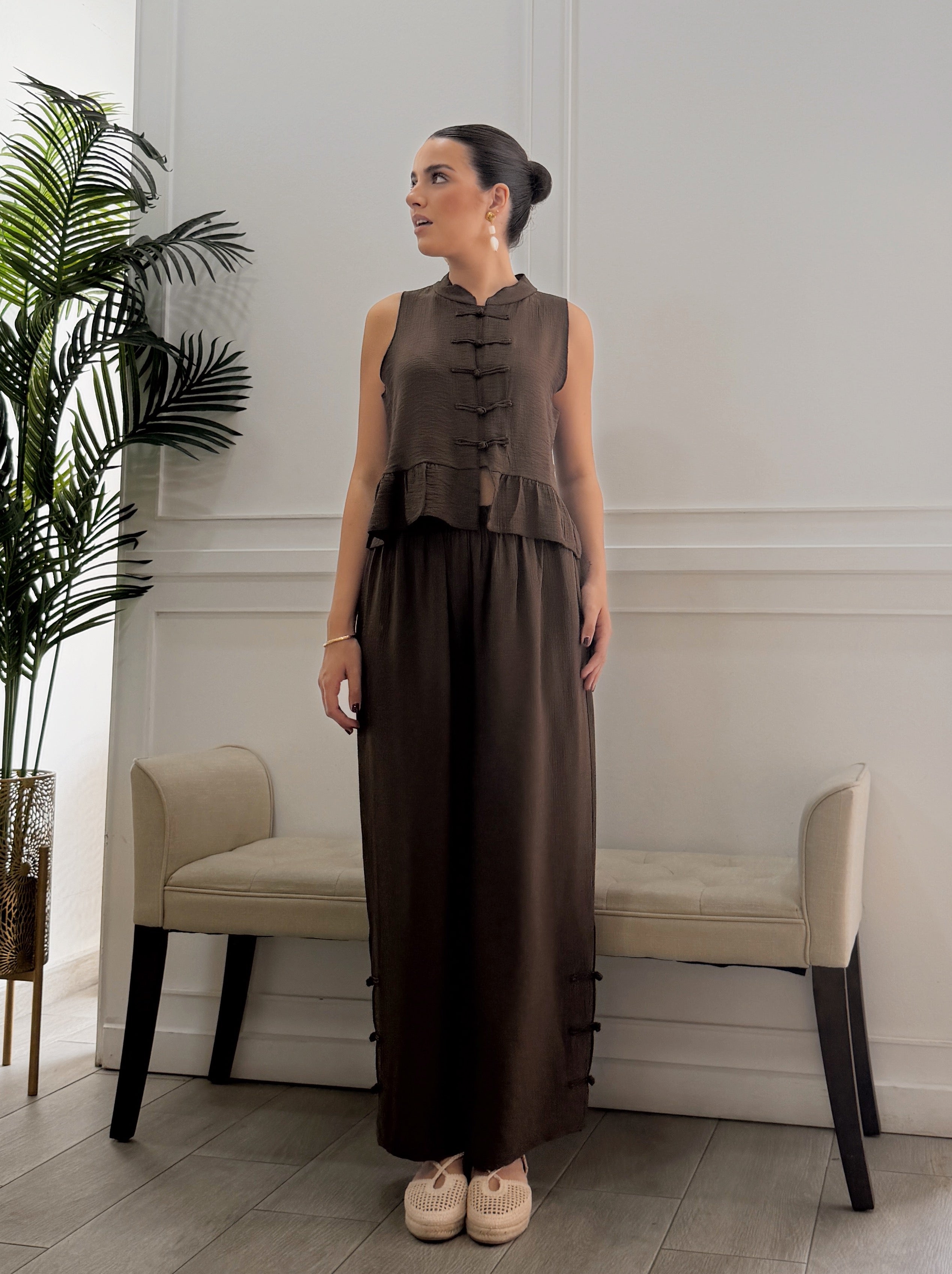 Conjunto Naomi Marrón