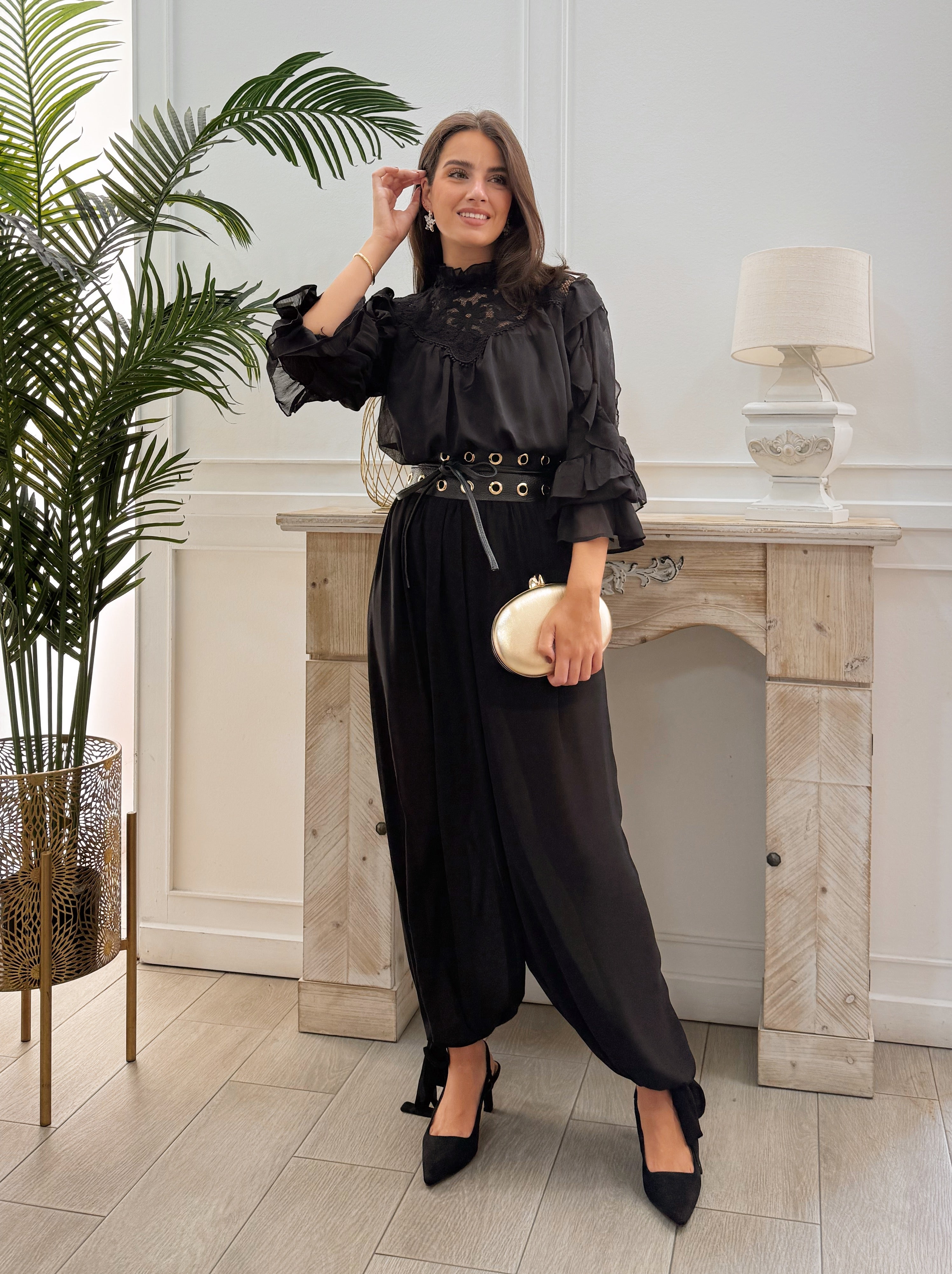 Camisa Carlota Negra