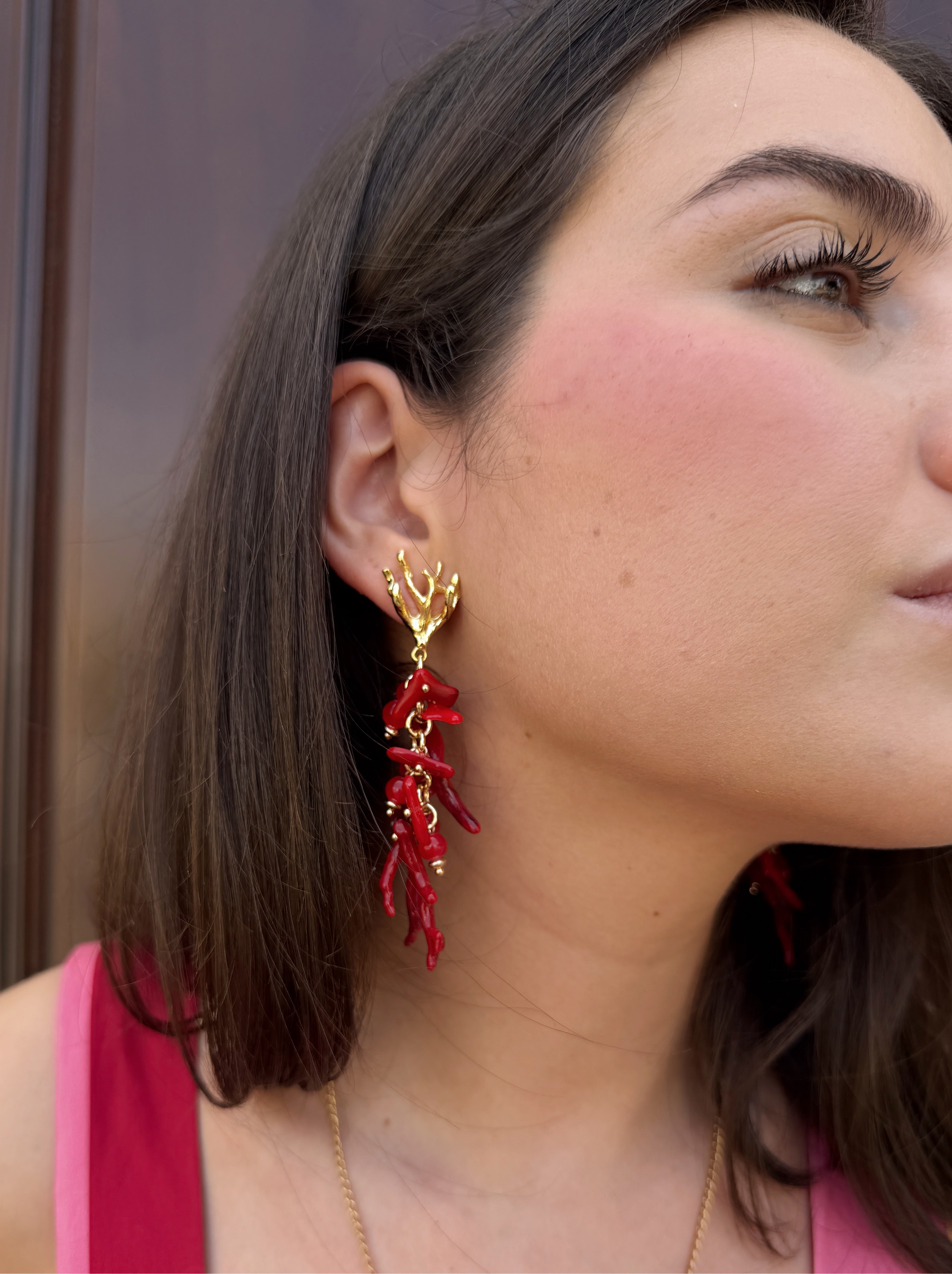 Pendientes Corales