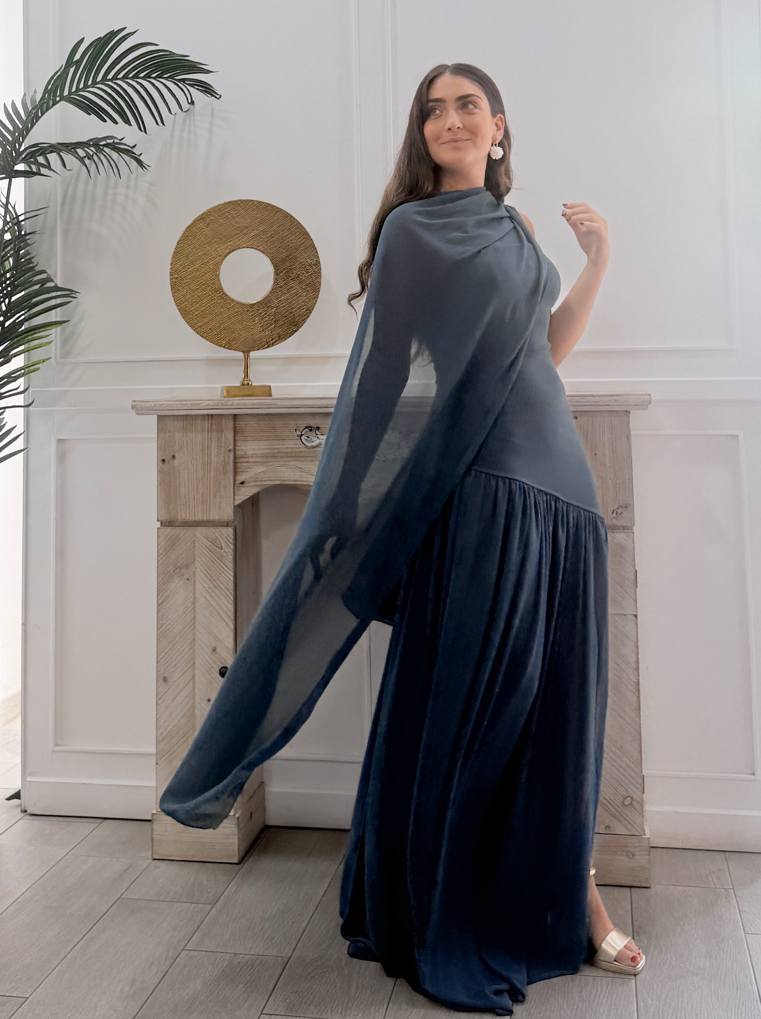 Vestido Valentina Aguamarina