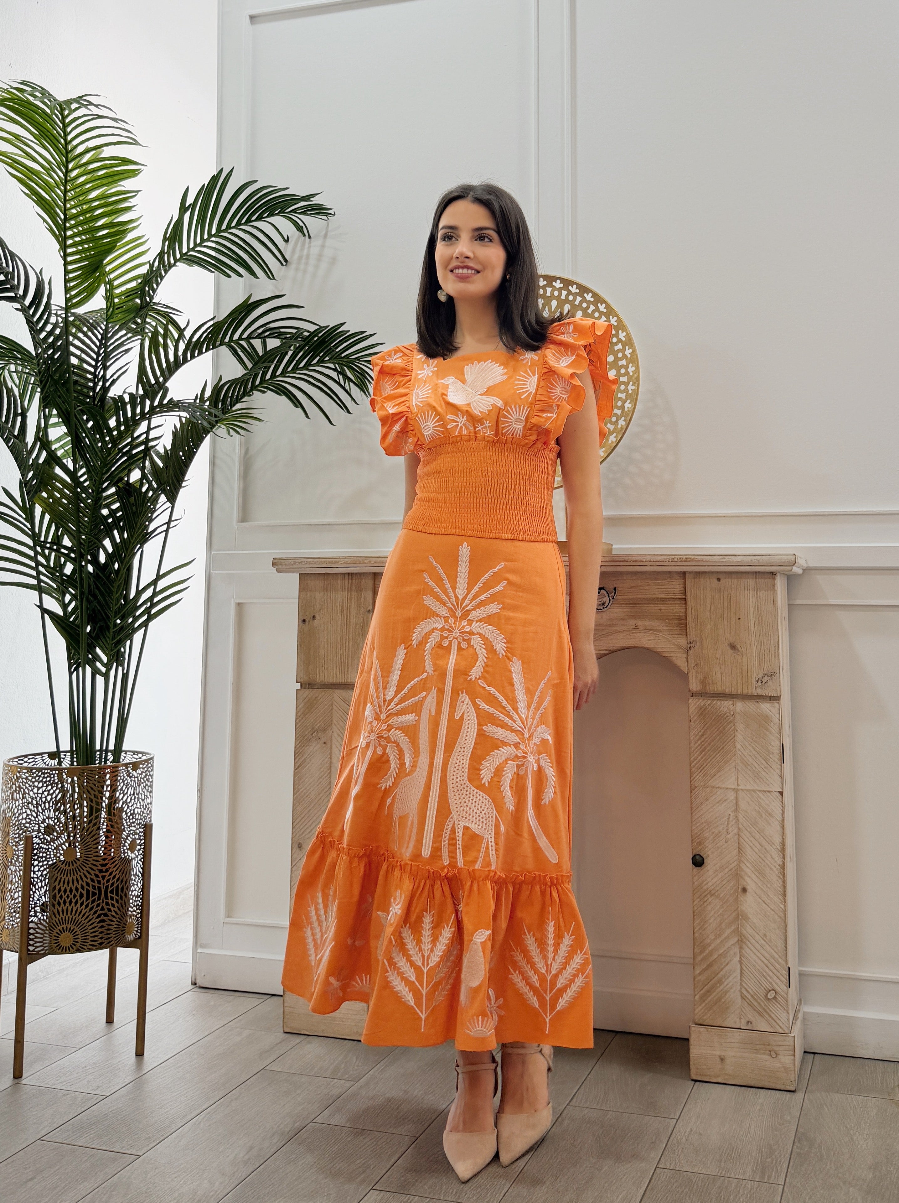 Conjunto Africa Naranja