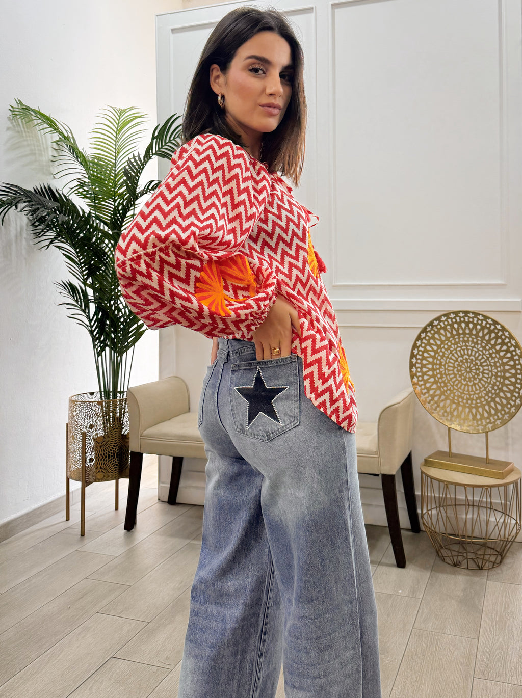Jeans Bolsillos Estrella