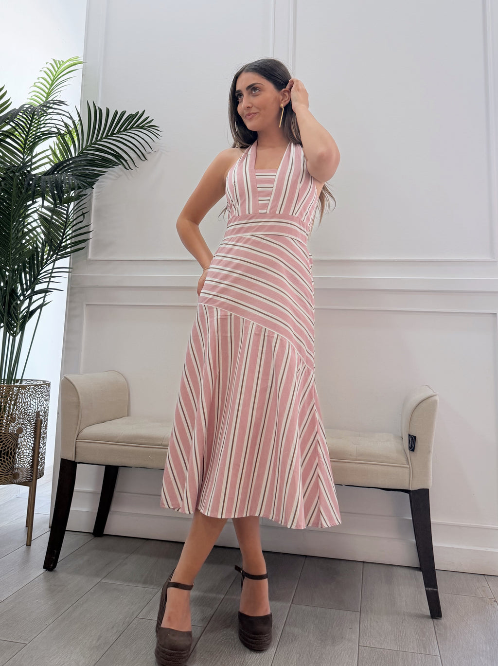 Vestido Alejandra Rosa