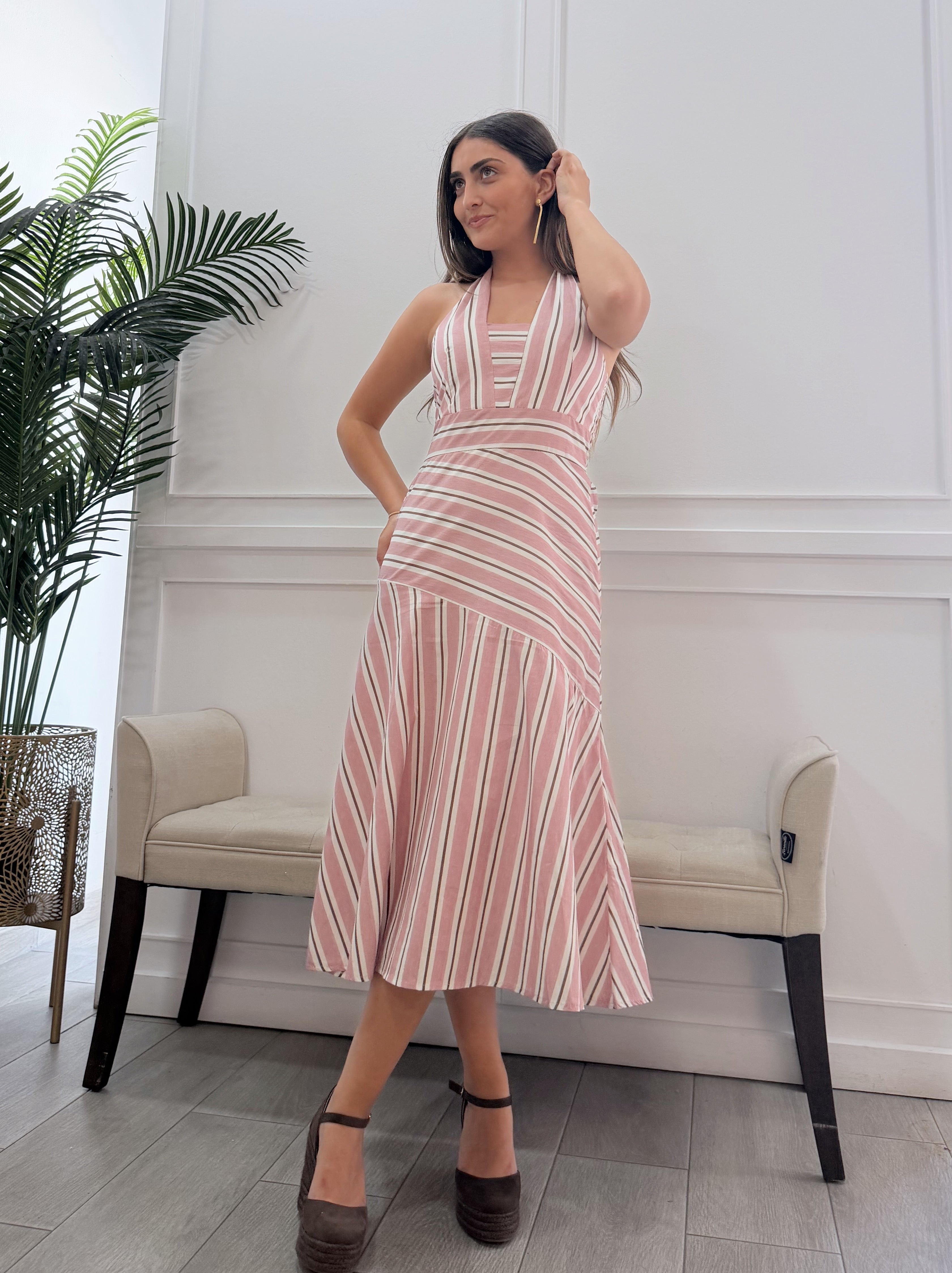 Vestido Alejandra Rosa