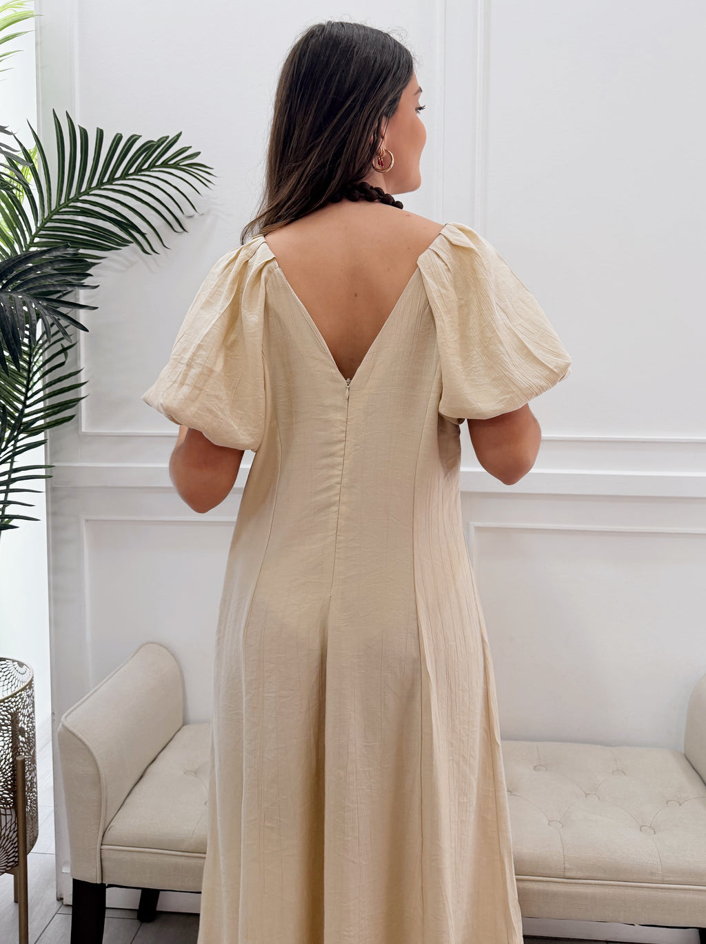 Vestido Irene Beige