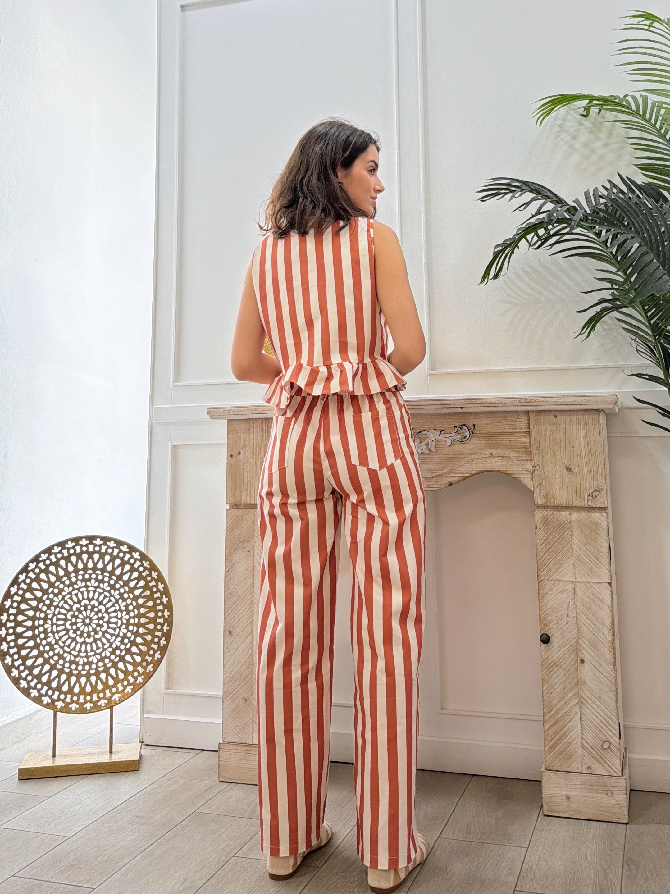 Conjunto Rallas y Volante Naranja