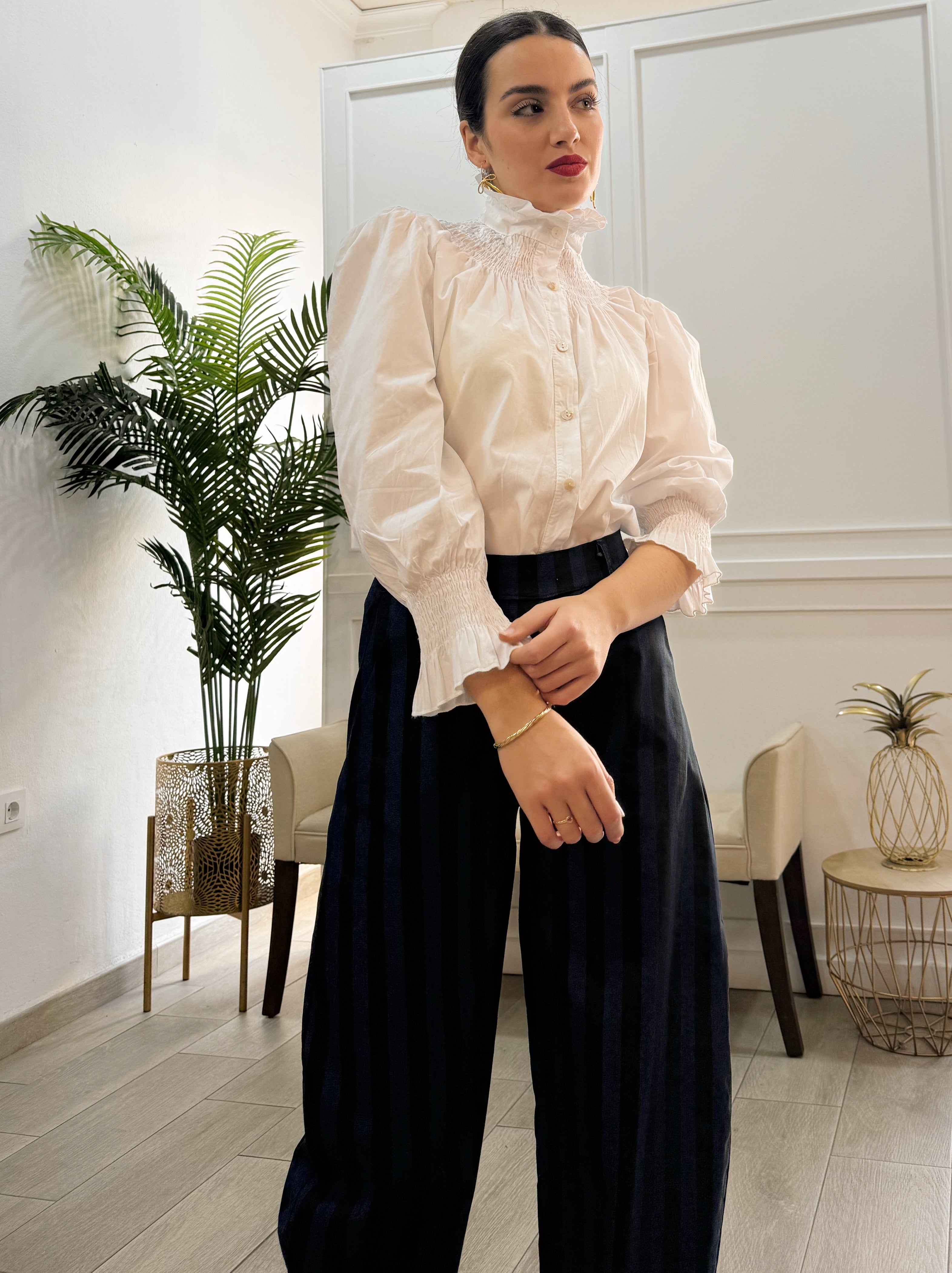Camisa Mercedes Blanca