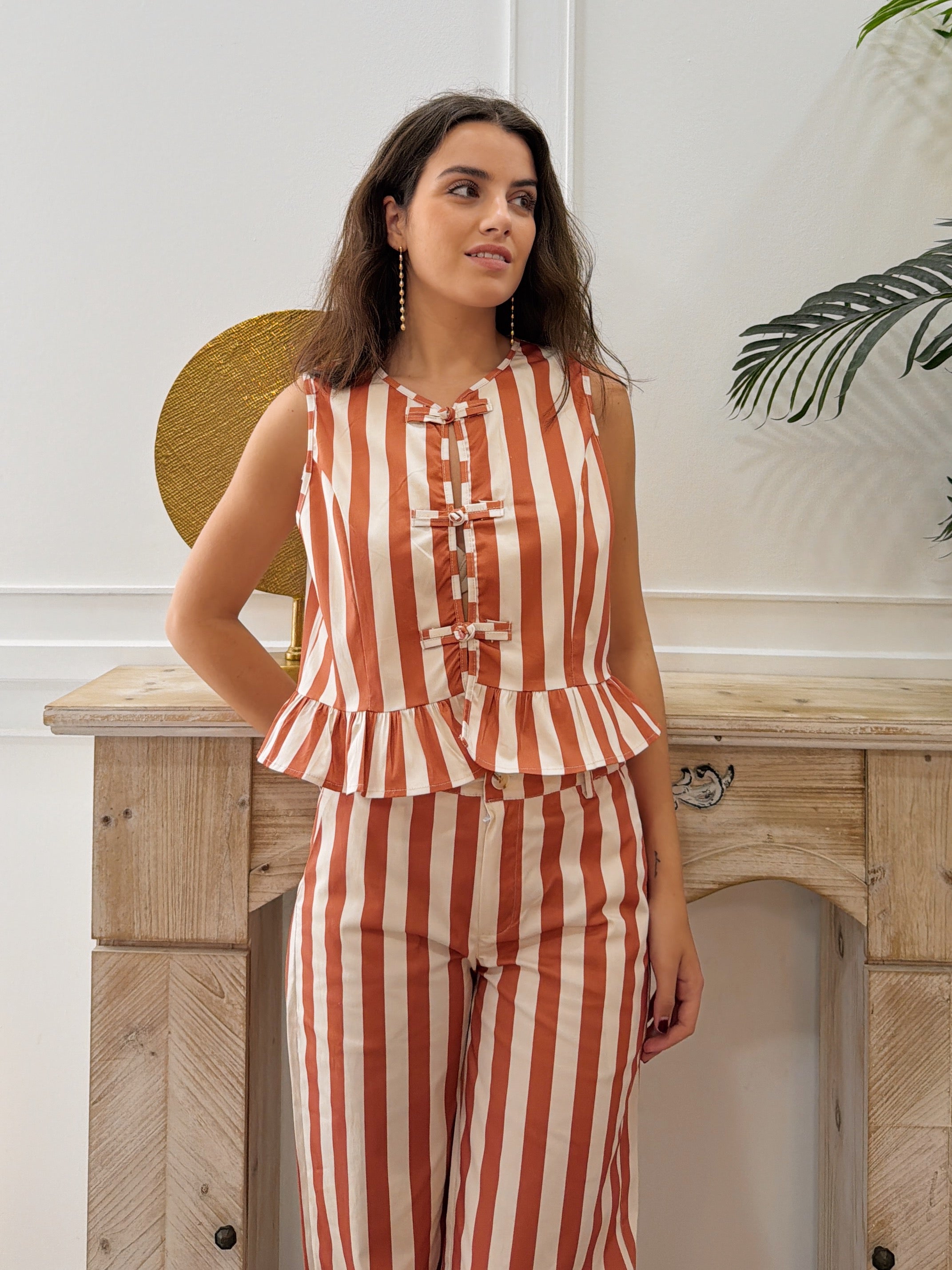 Conjunto Rallas y Volante Naranja