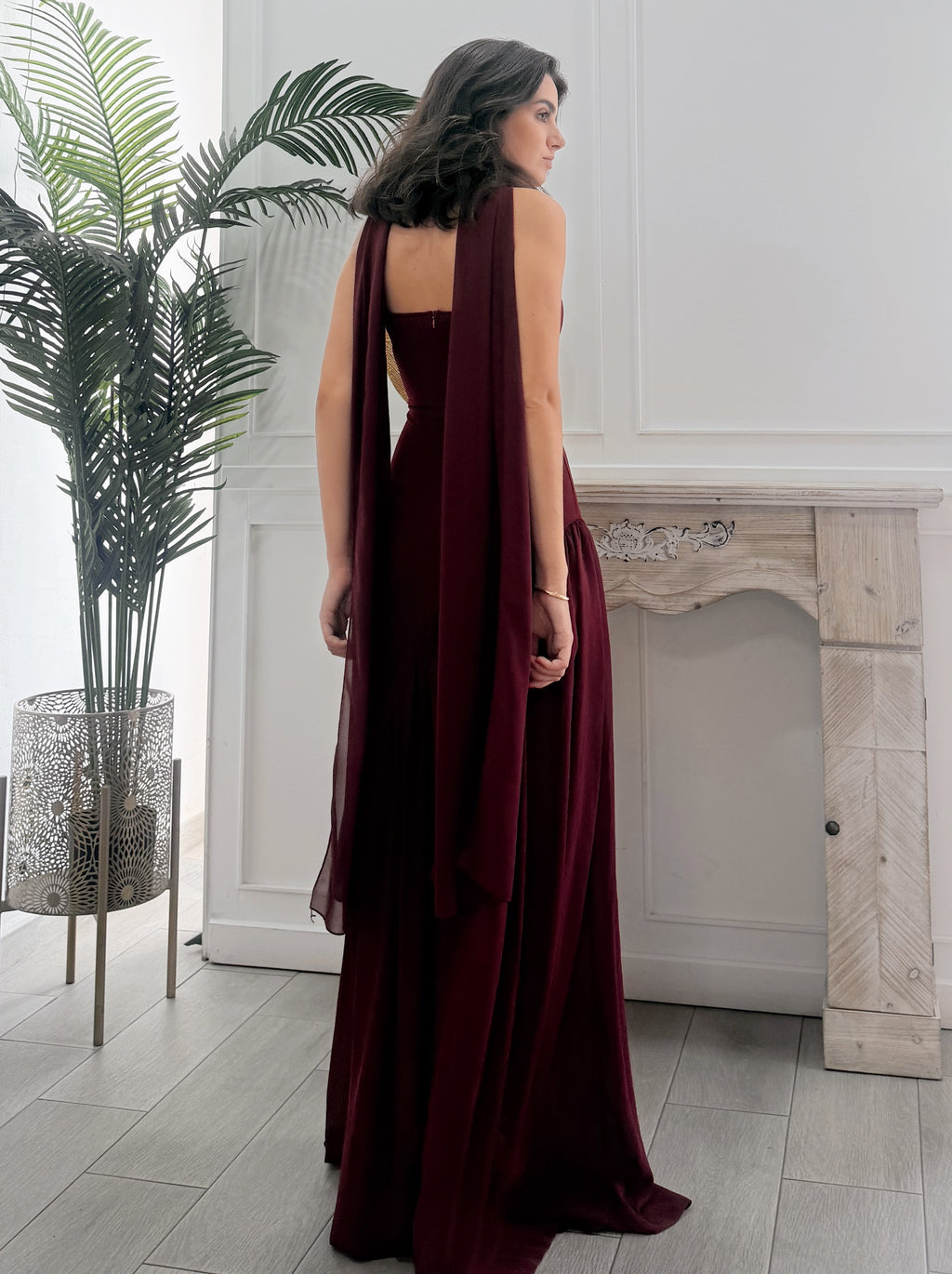 Vestido Valentina Burdeos