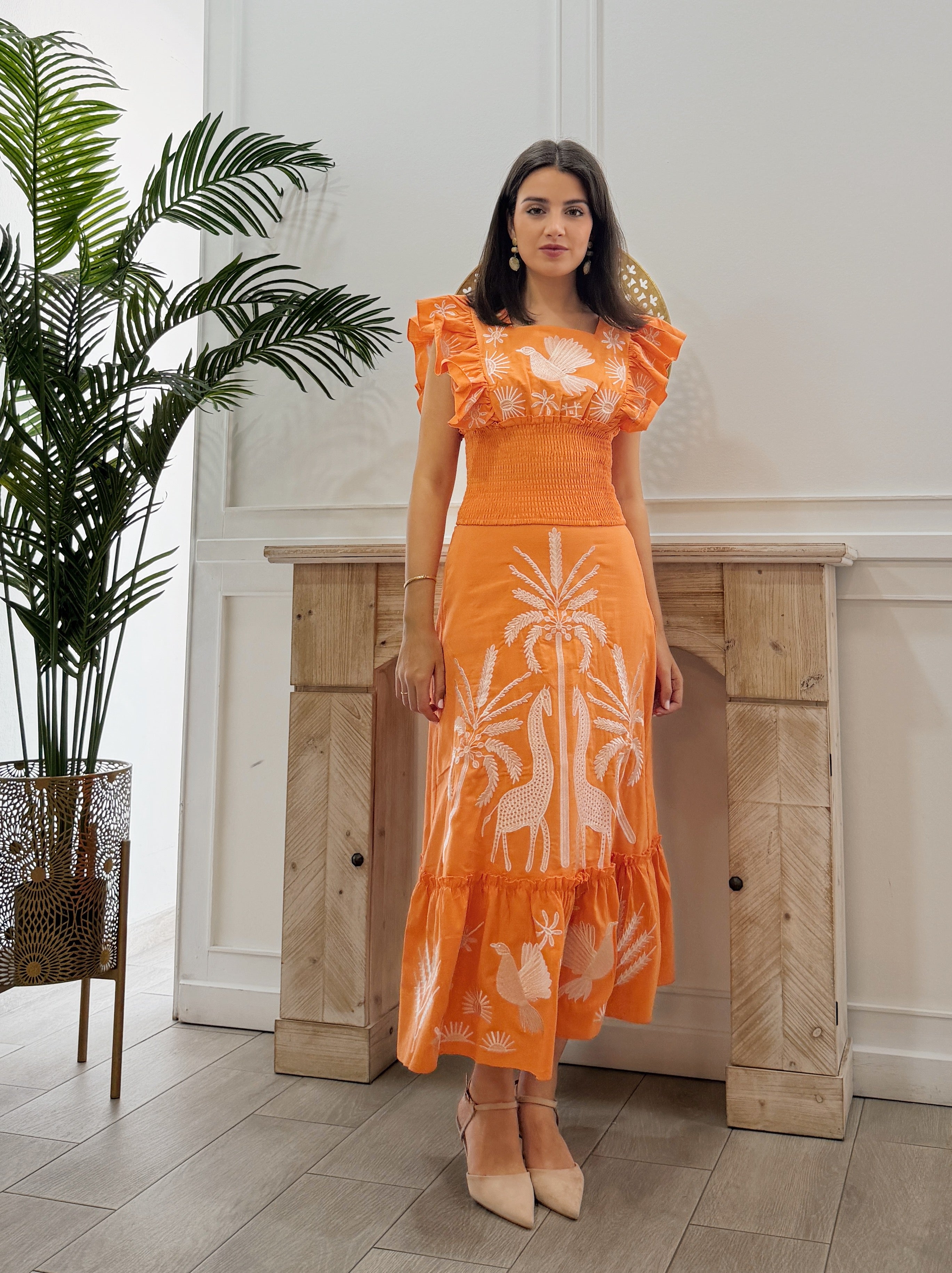 Conjunto Africa Naranja