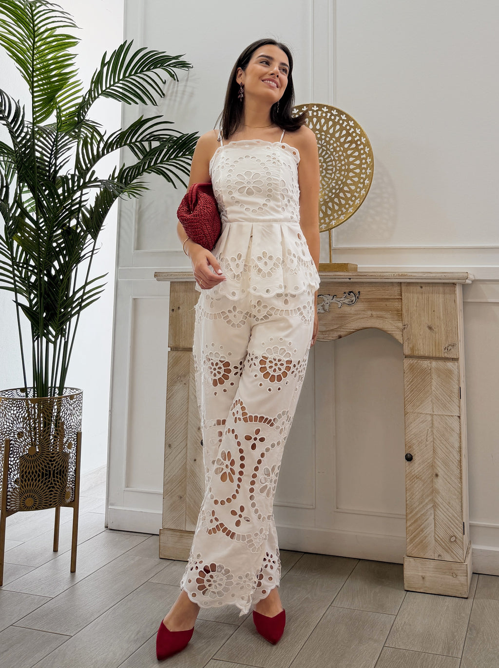 Conjunto Perforado Blanco