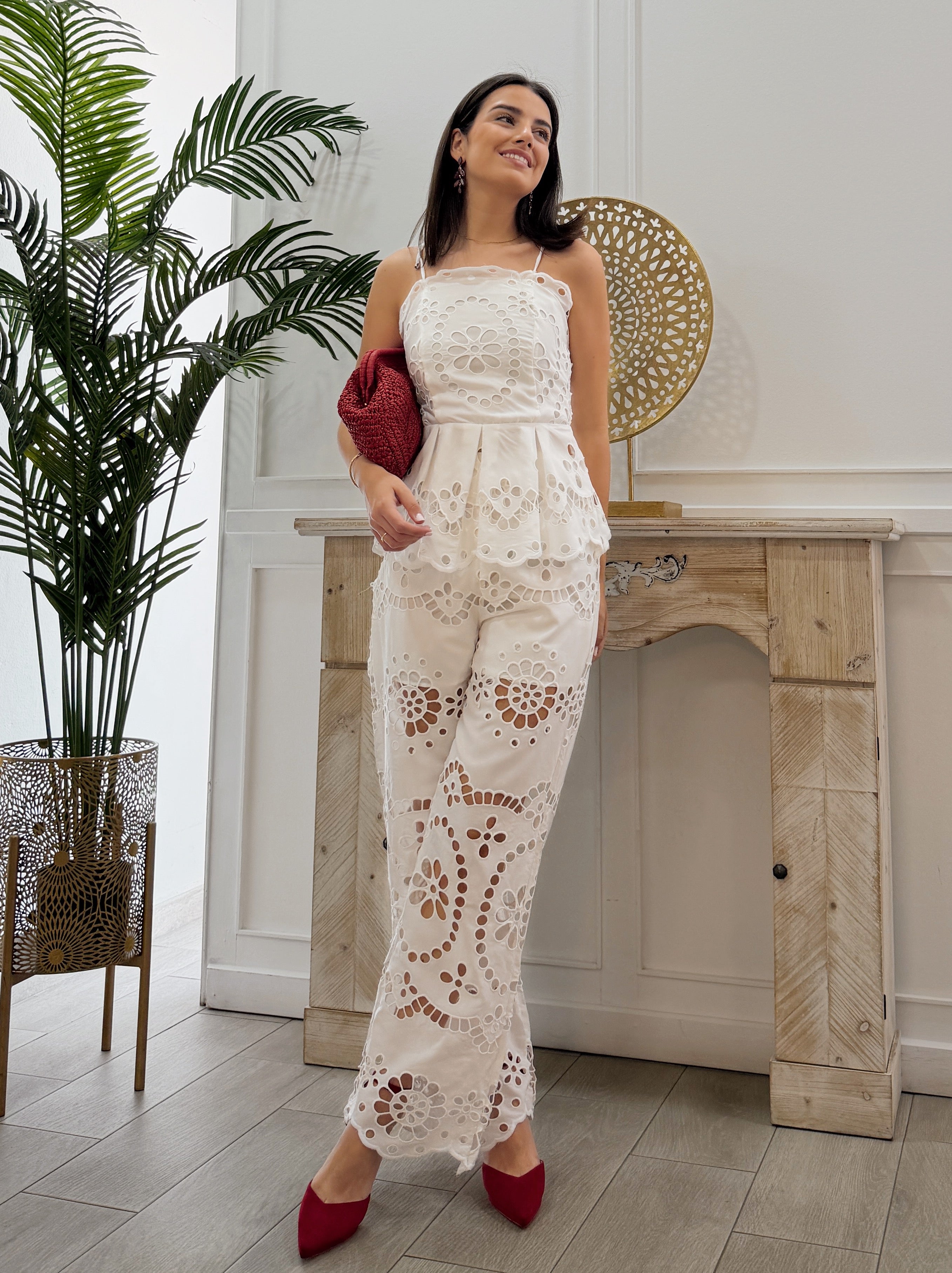 Conjunto Perforado Blanco