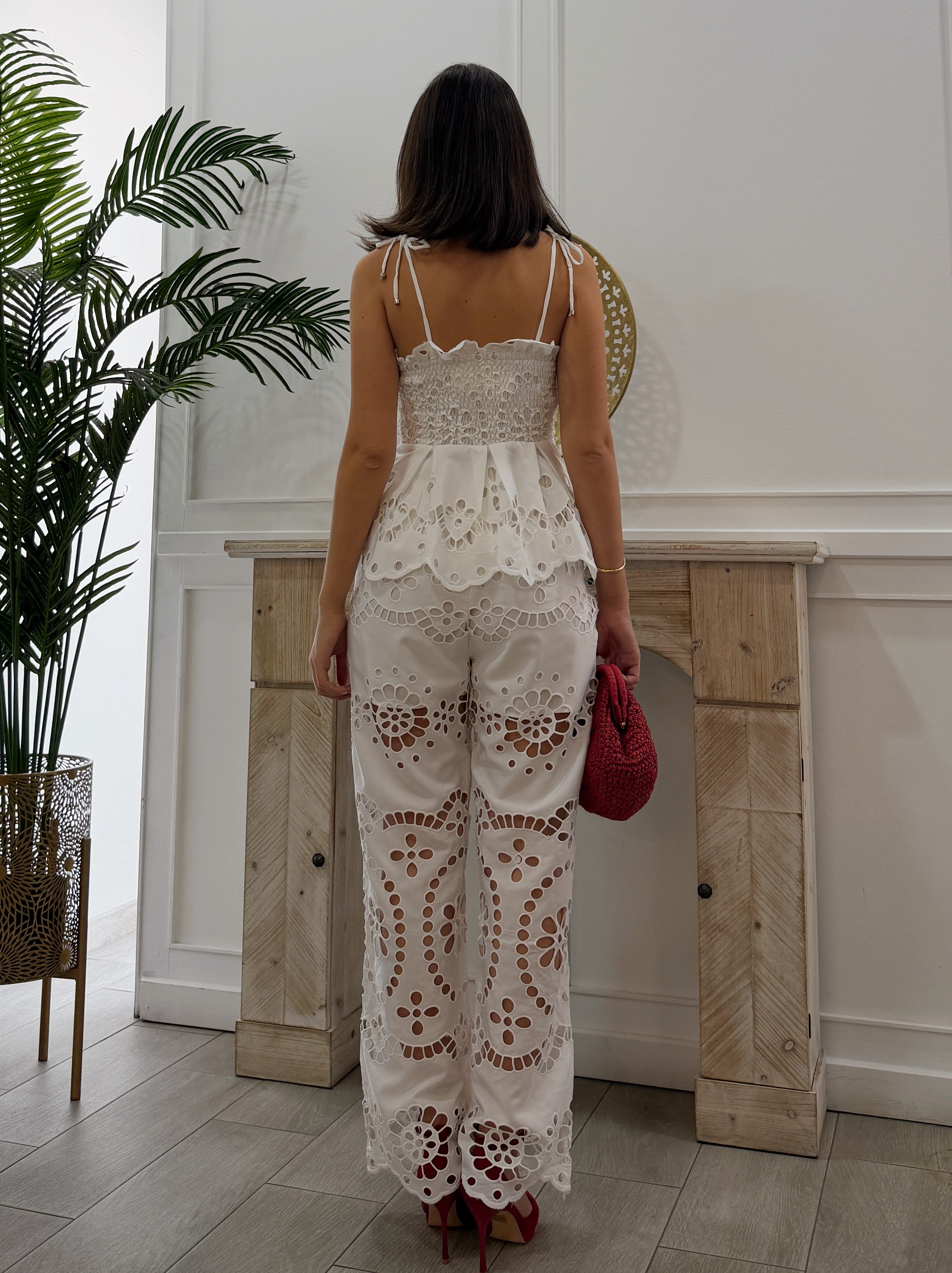 Conjunto Perforado Blanco