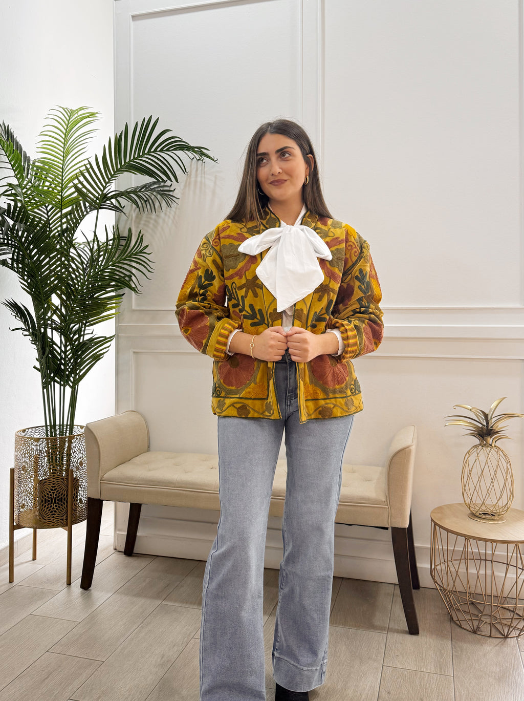 Chaqueta Valentina Mostaza