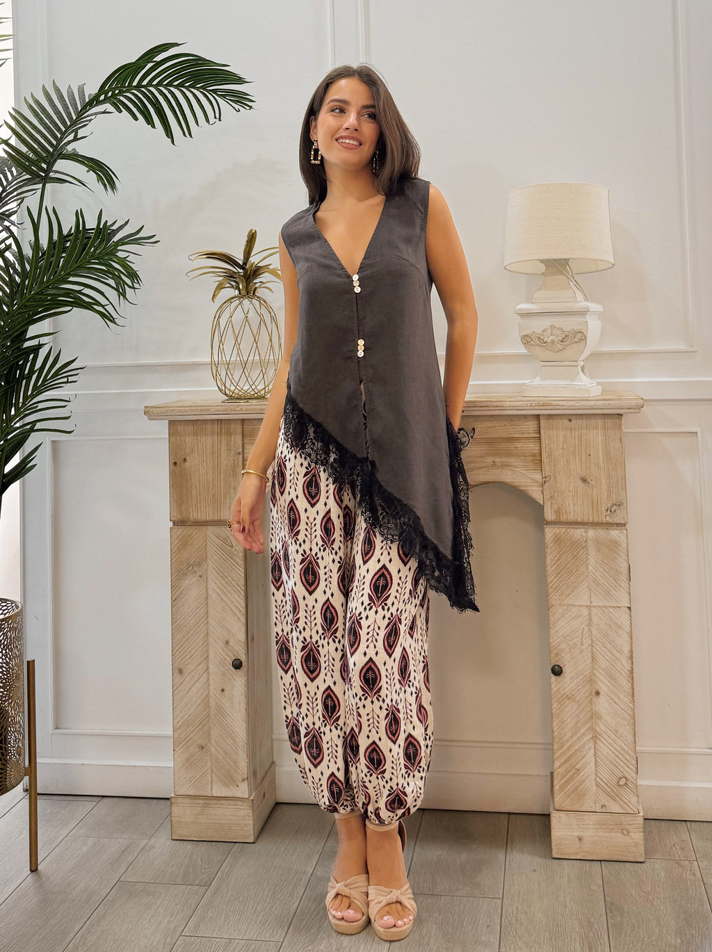 Pantalón Helena Blanco