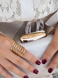 Anillo Tiras Dorado