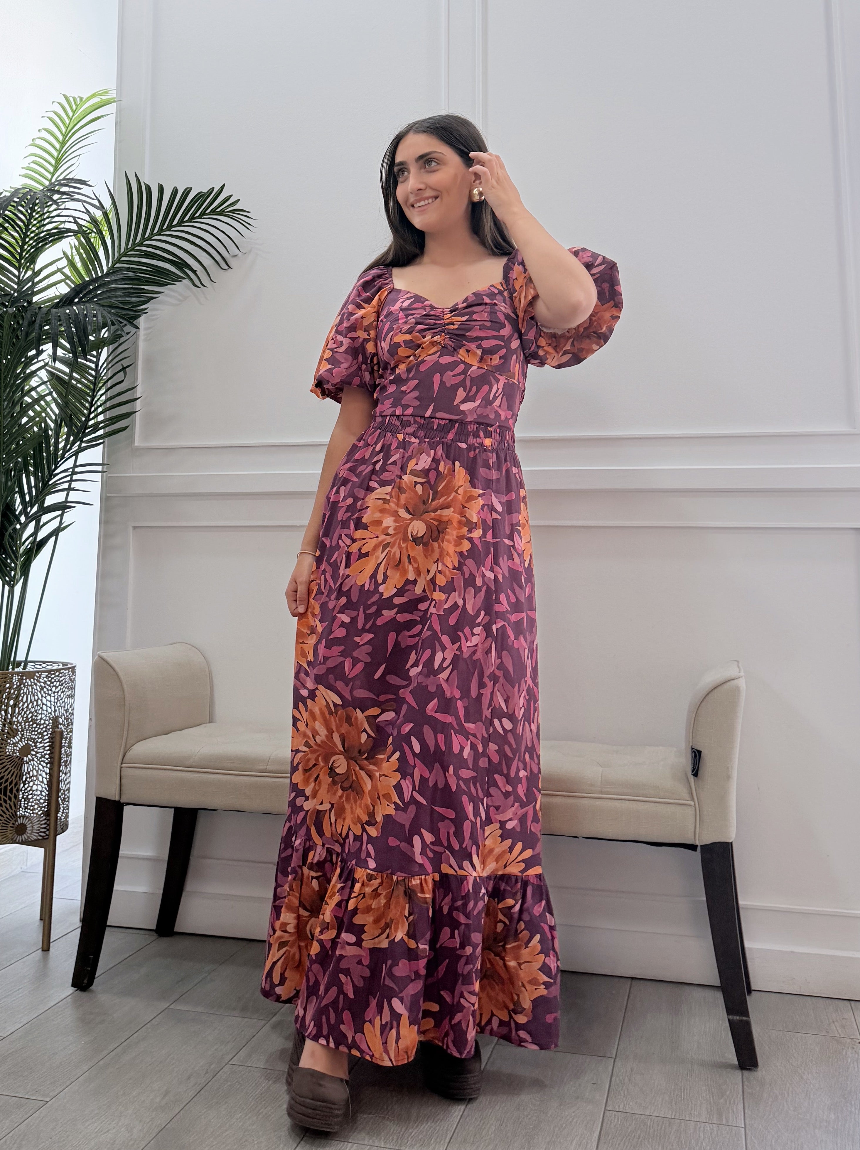 Conjunto Alba Estampado Buganvilla