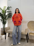 Camisa Beatriz Vichy Naranja