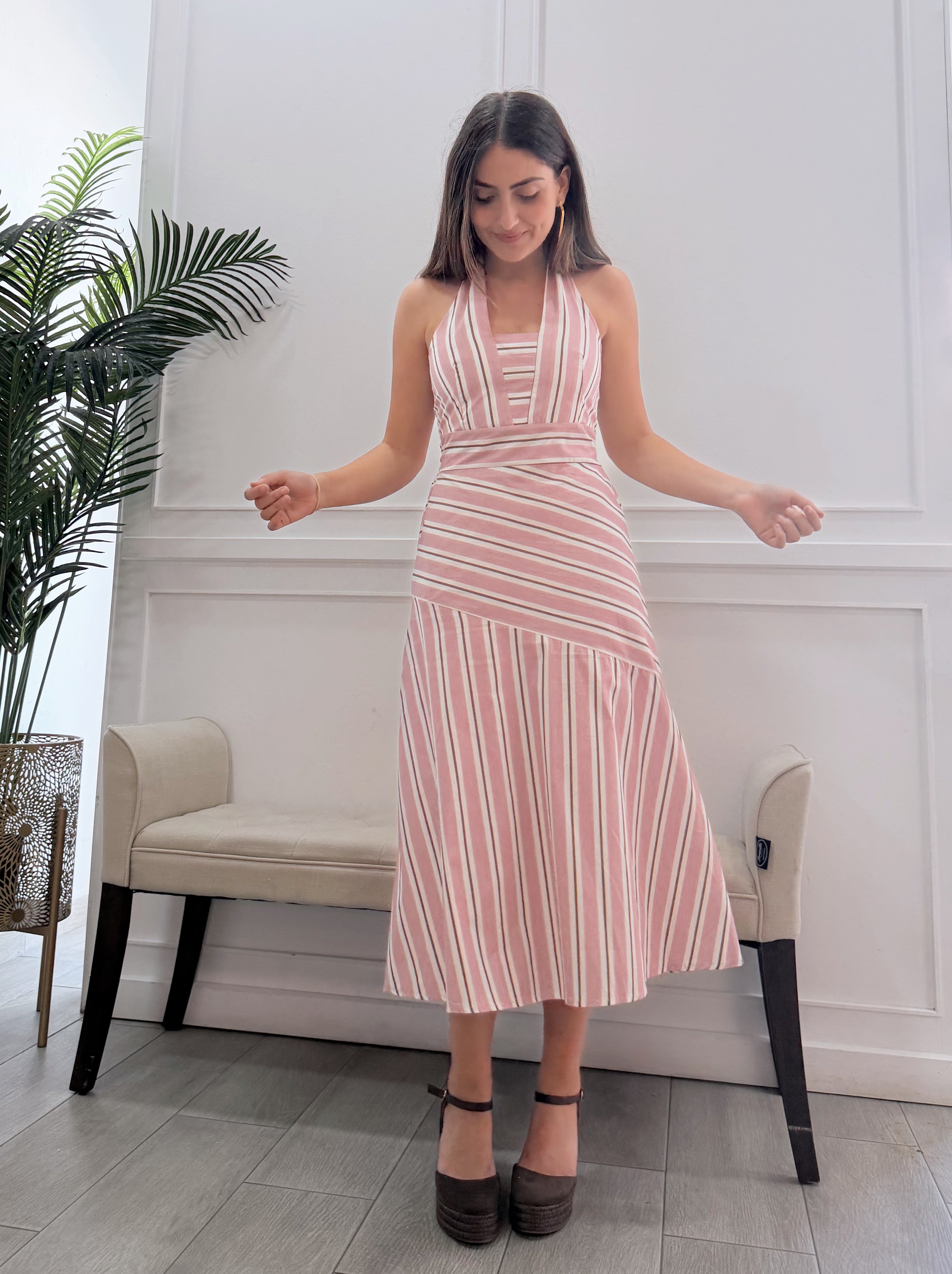 Vestido Alejandra Rosa