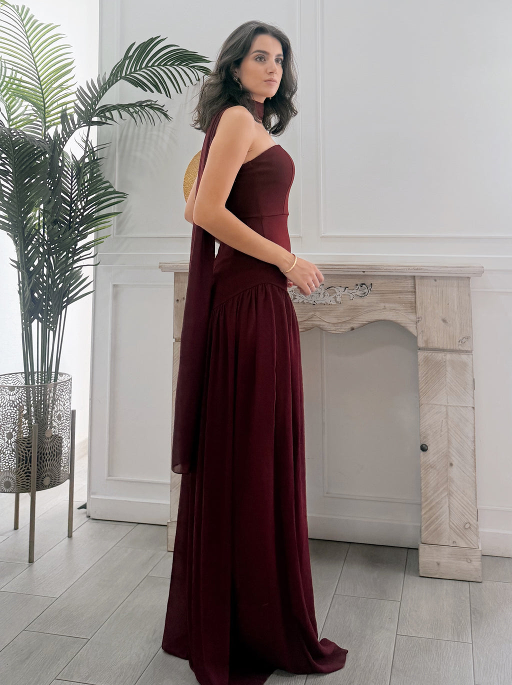 Vestido Valentina Burdeos