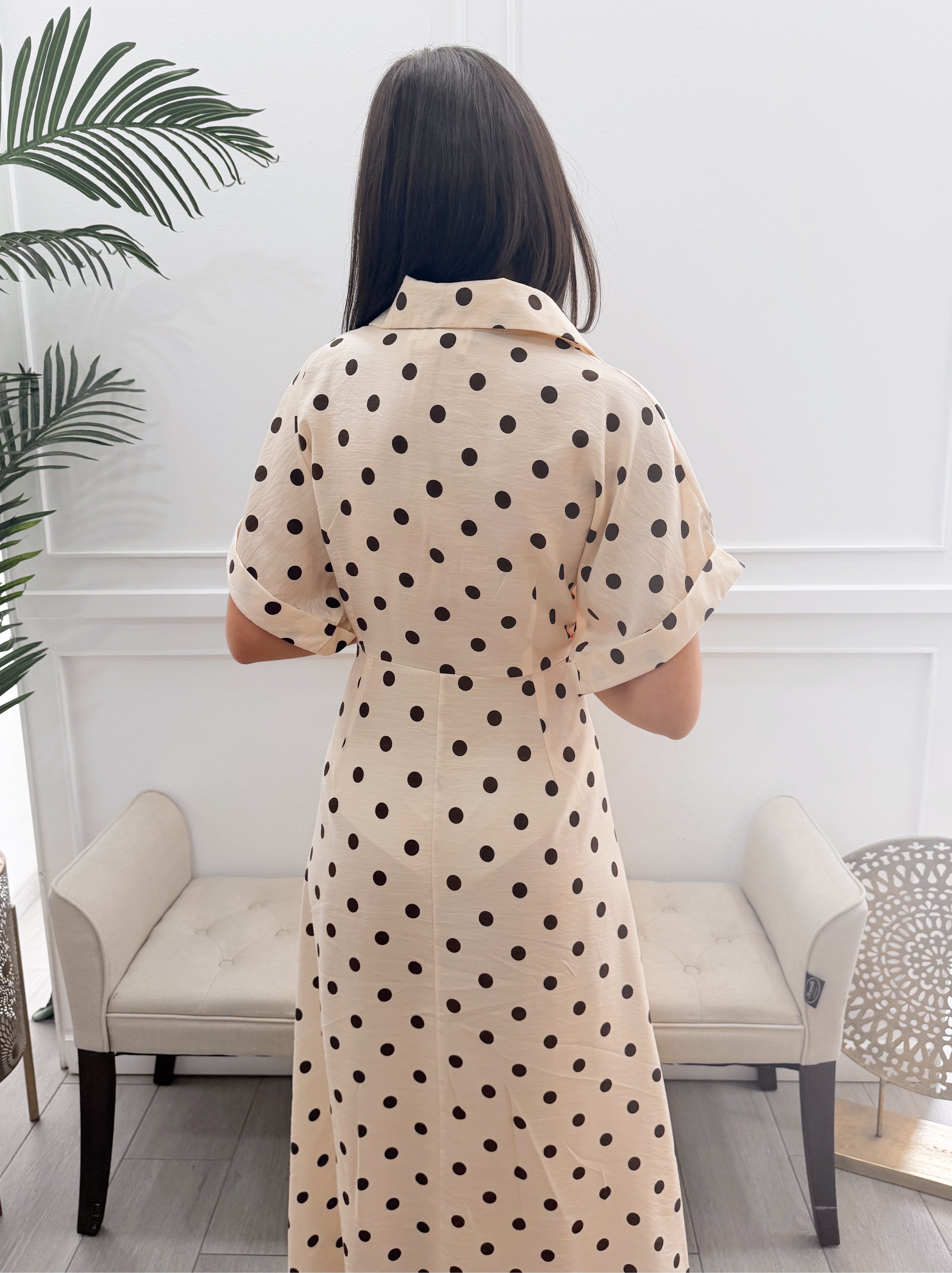 Vestido Camisero Lunares