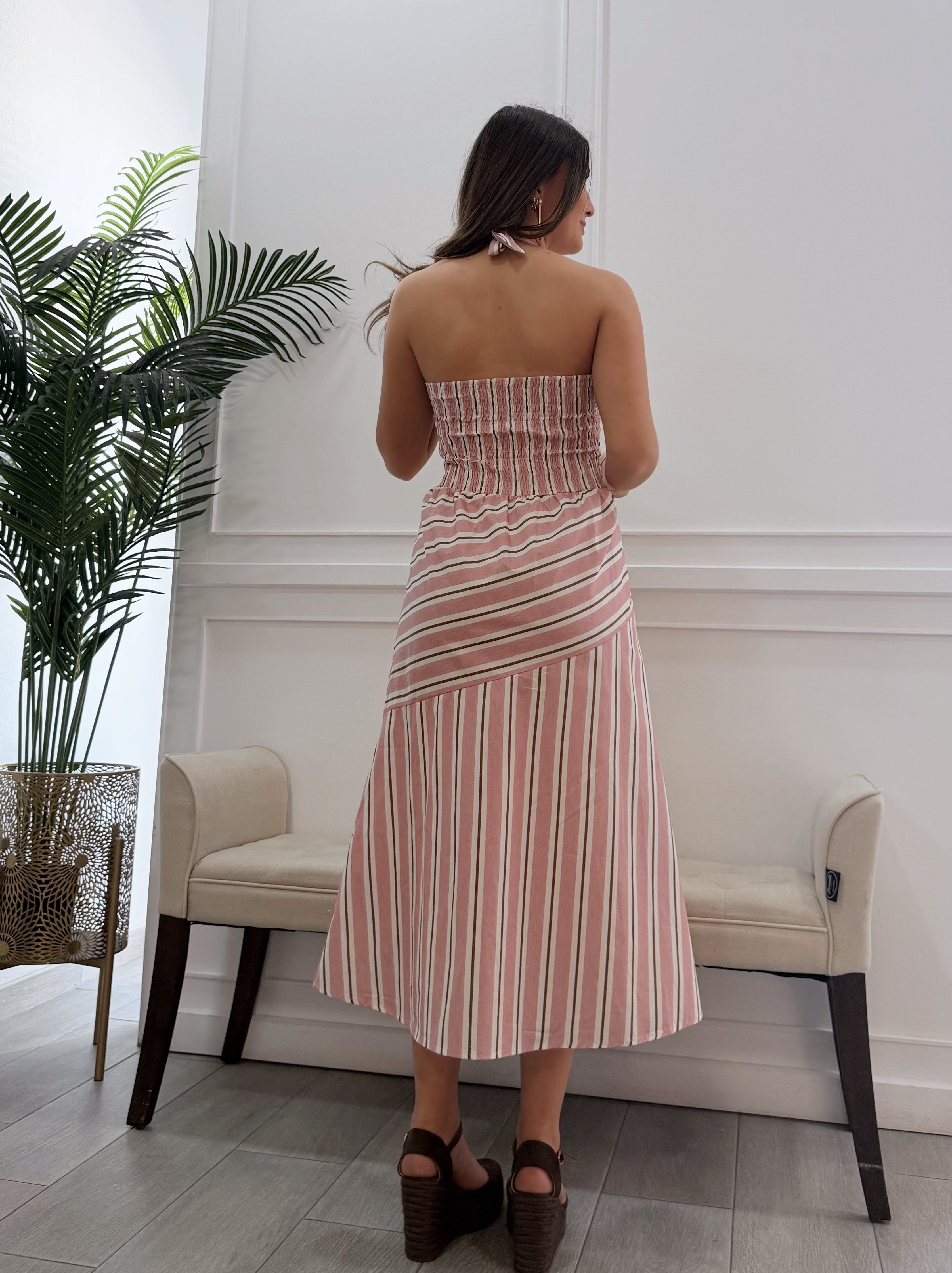 Vestido Alejandra Rosa